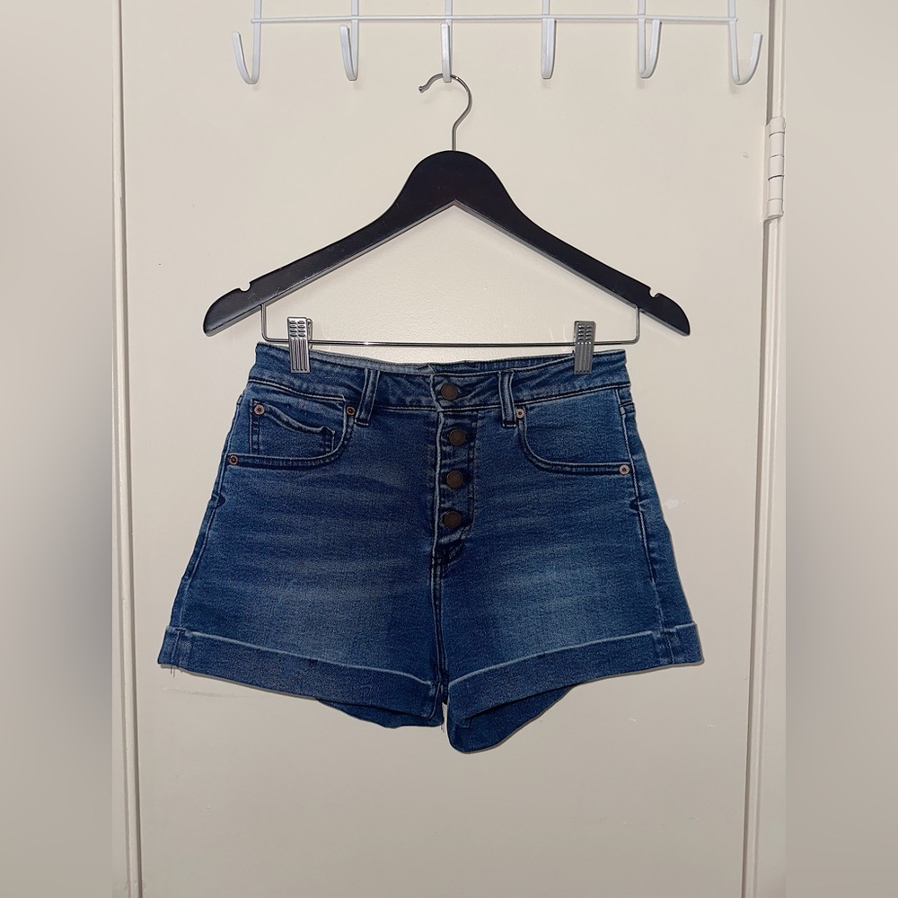 Volcom High Rise Button Fly Shorts